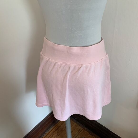 Playboy Pacsun Light Pink Terry cloth Skirt Drawstring y2k Stretch low Rise mini - Picture 8 of 8